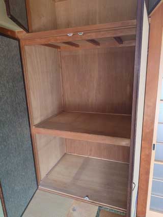 部屋２押し入れのアフター