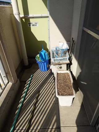 ベランダのビフォア