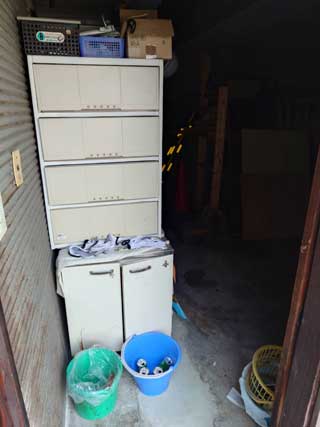 車庫入口のビフォア