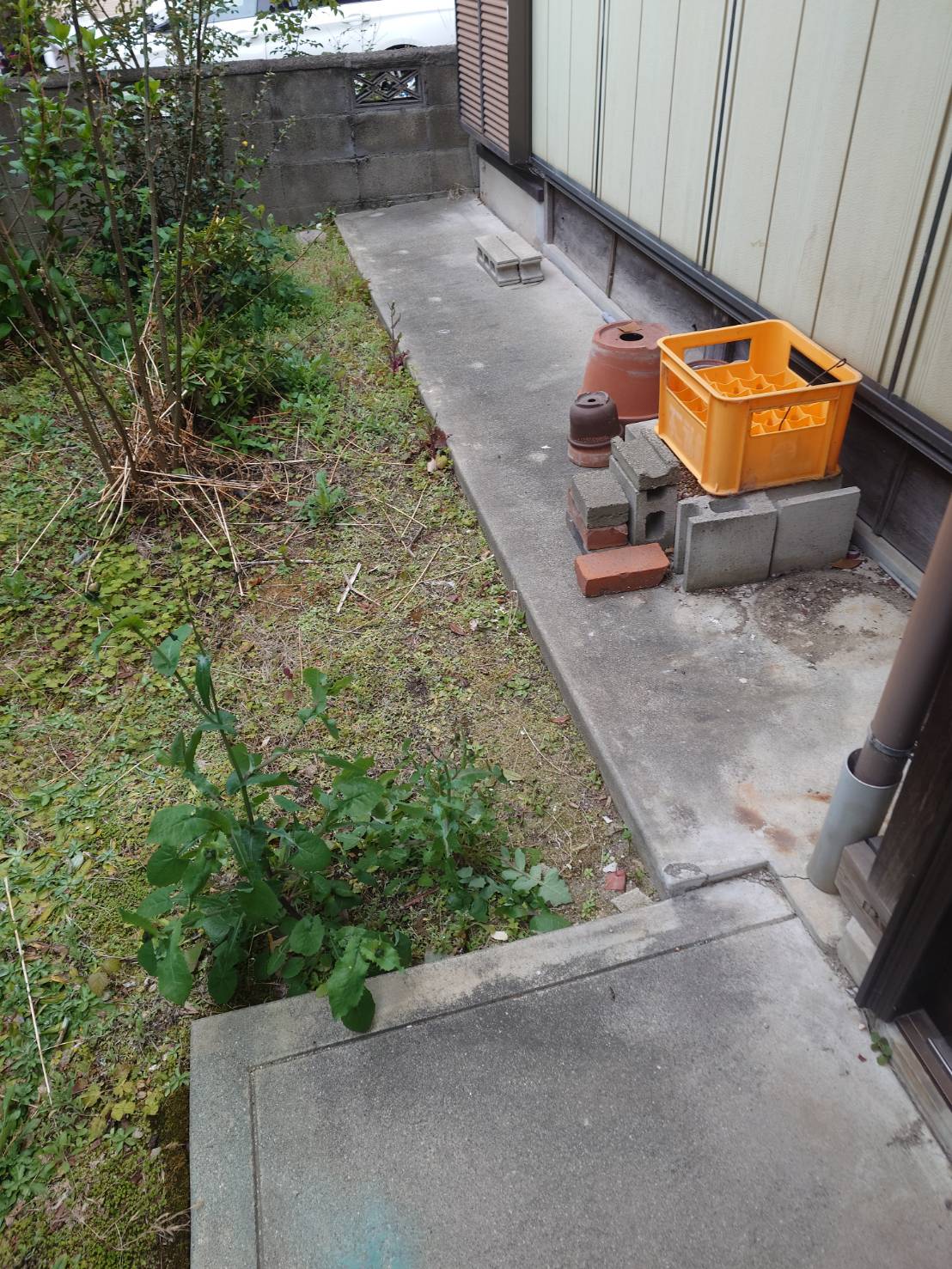 庭のビフォアアフター