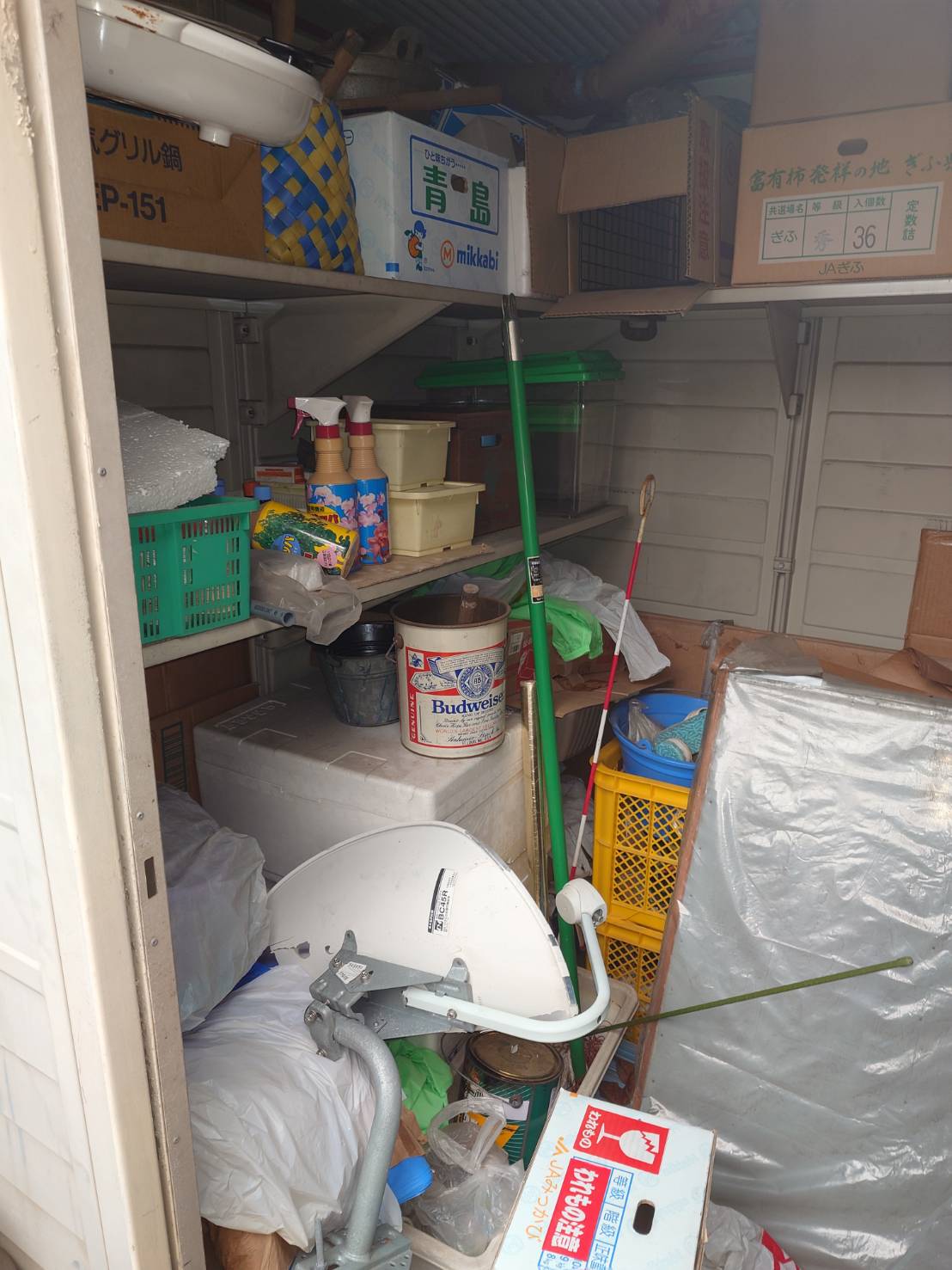 倉庫のビフォアアフター