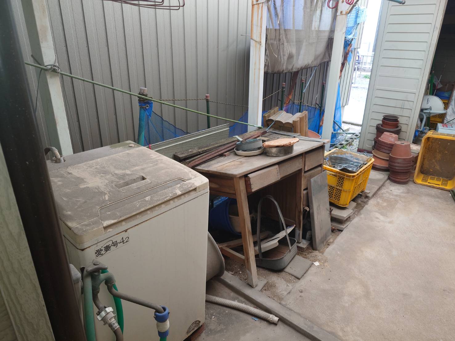 軒下のビフォアアフター