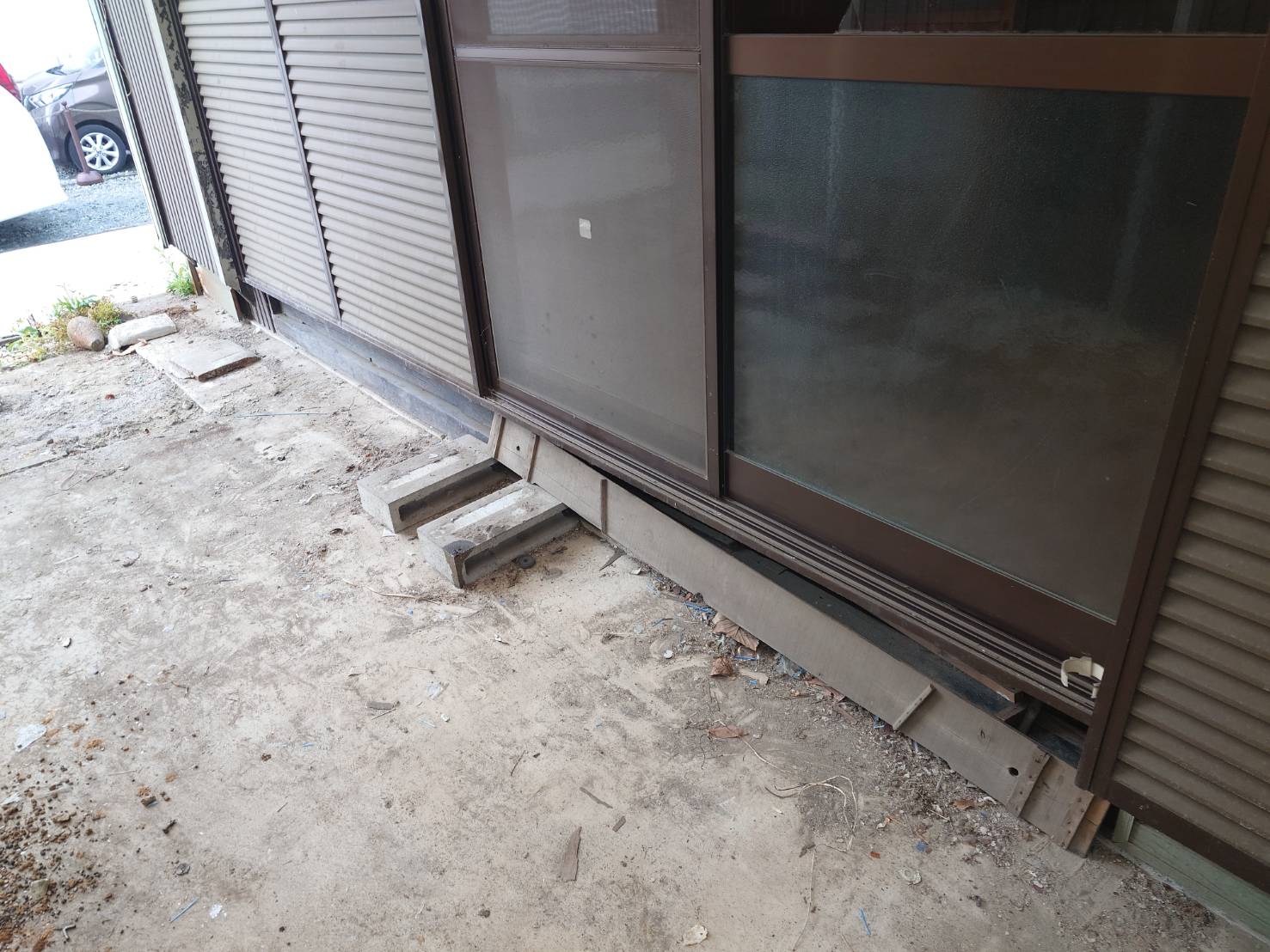 軒下のビフォアアフター