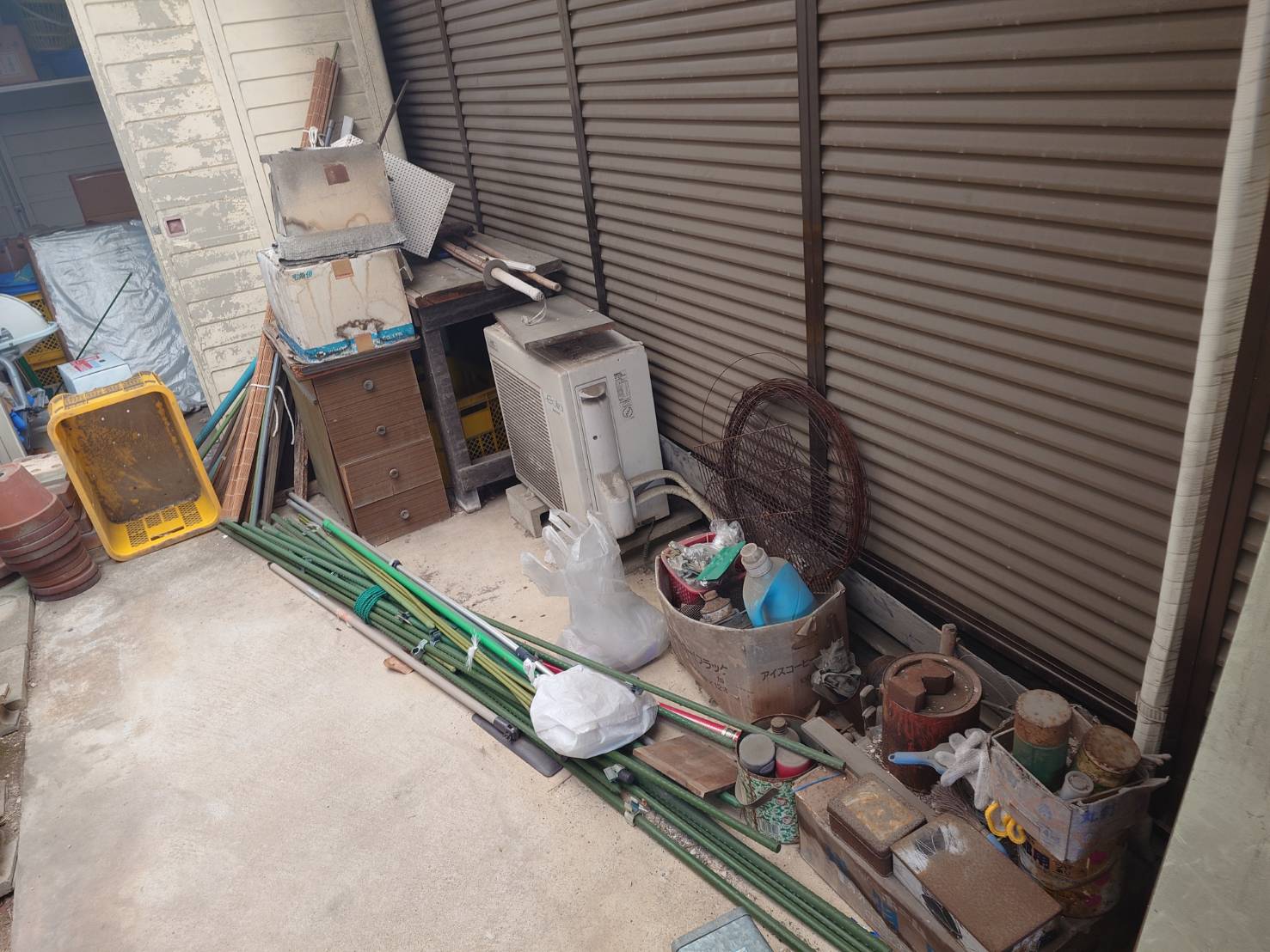 軒下のビフォアアフター