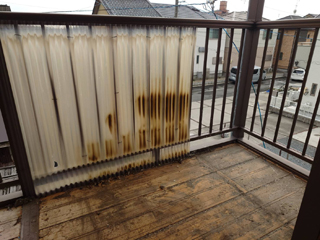 ベランダのビフォアアフター