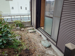 庭のビフォアアフター