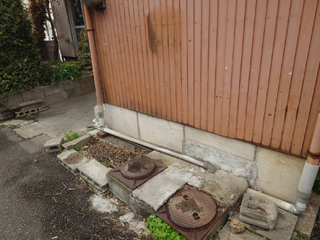 道路右手のビフォアアフター<