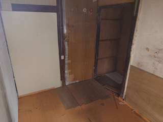 台所奥のビフォアアフター