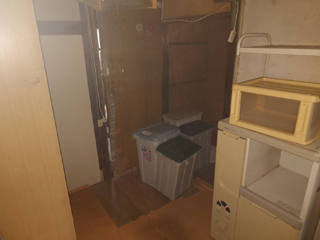 台所奥のビフォアアフター