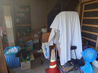 玄関土間右手のビフォアアフター