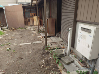 家の外周のビフォアアフター