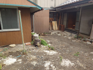 庭と離れのビフォアアフター