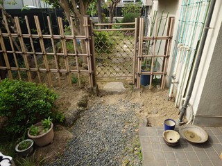 家の外周のビフォア