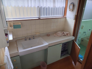 洗面のビフォア