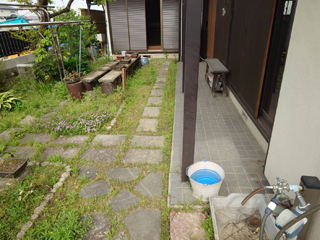 家の外周のビフォア