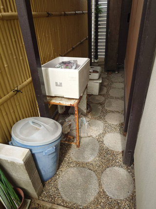 家の外周のビフォア