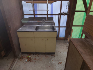 車庫内流しのアフター