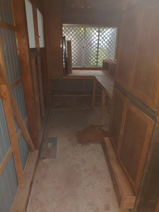 車庫裏倉庫入口のアフター