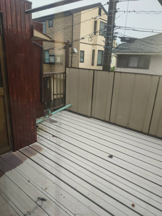 ２階ベランダのアフター