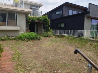 庭のビフォアアフター