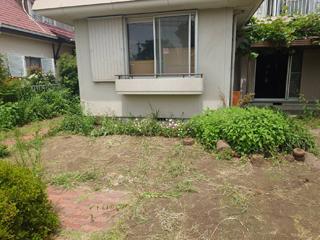 庭のビフォアアフター