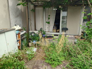 庭のビフォアアフター