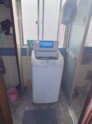洗濯機置き場のビフォアアフター