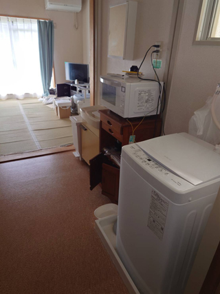 洗濯機置き場のビフォアアフター
