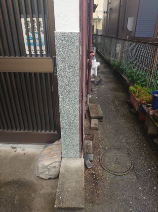 家の外周のビフォアアフター