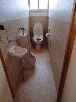 2階トイレのビフォアアフター