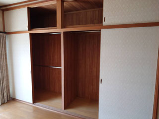 2階部屋5押し入のビフォアアフター