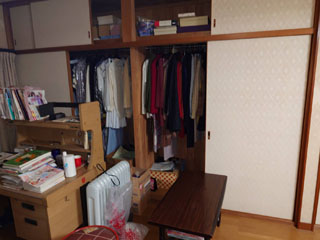 2階部屋5押し入のビフォアアフター