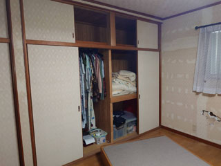 2階部屋5押し入のビフォアアフター
