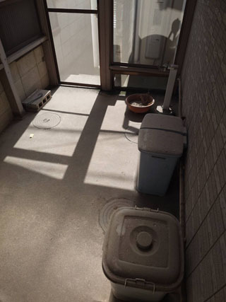 勝手口外のビフォアアフター