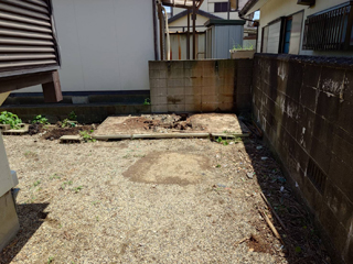屋外倉庫のビフォアアフター
